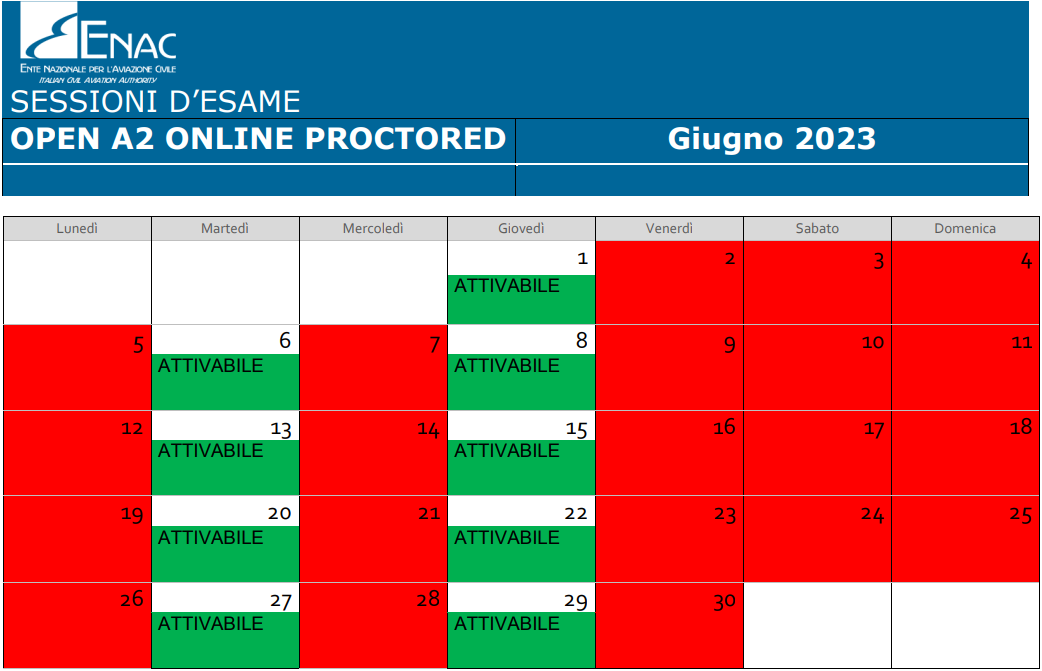 Calendario esami ReD Tech